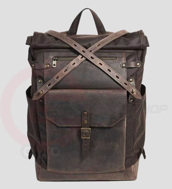 Leather-Retro-Rucksack-Backpack
