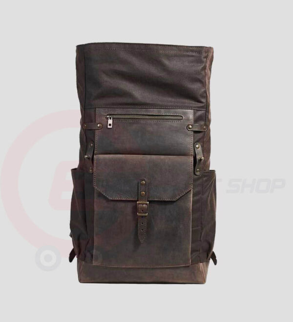 Leather-Retro-Rucksack-Backpack-open-bag