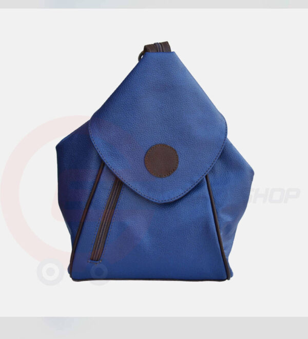 Student-Leather-Backpack-Blue