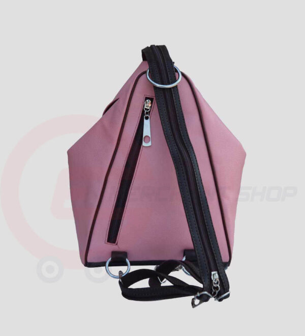 Student-Leather-Backpack-Pink-Back