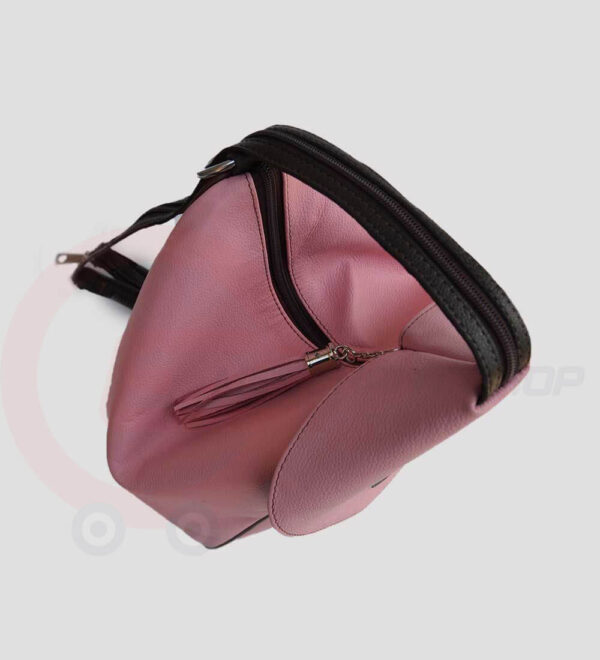 Student-Leather-Backpack-Pink-Top