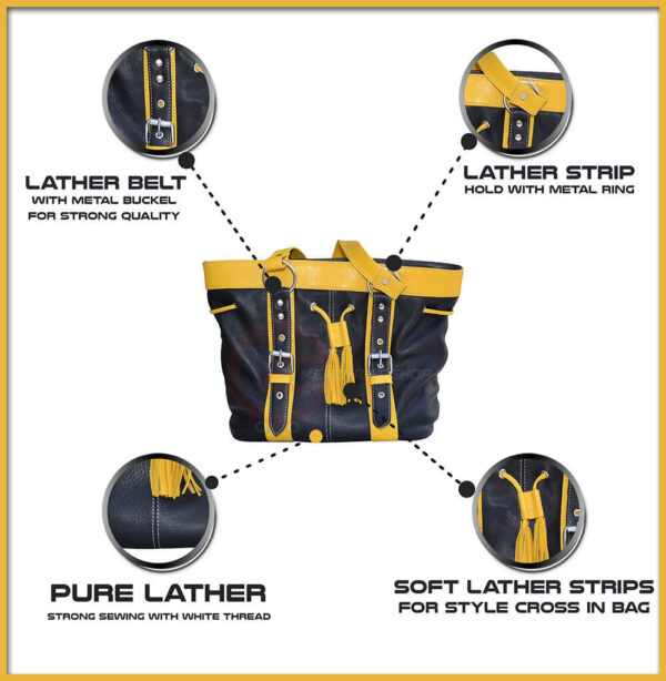 Yellow-and-black-bag-front-side-features