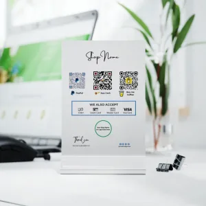 Scan to Pay Business Poster – Editable Canva Template | Instant Download | A4 Size